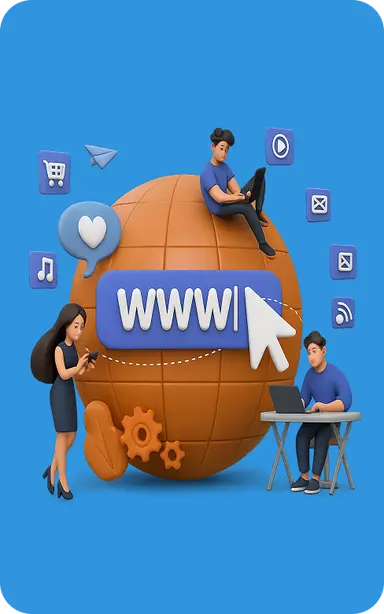 Domain Registration Illustration